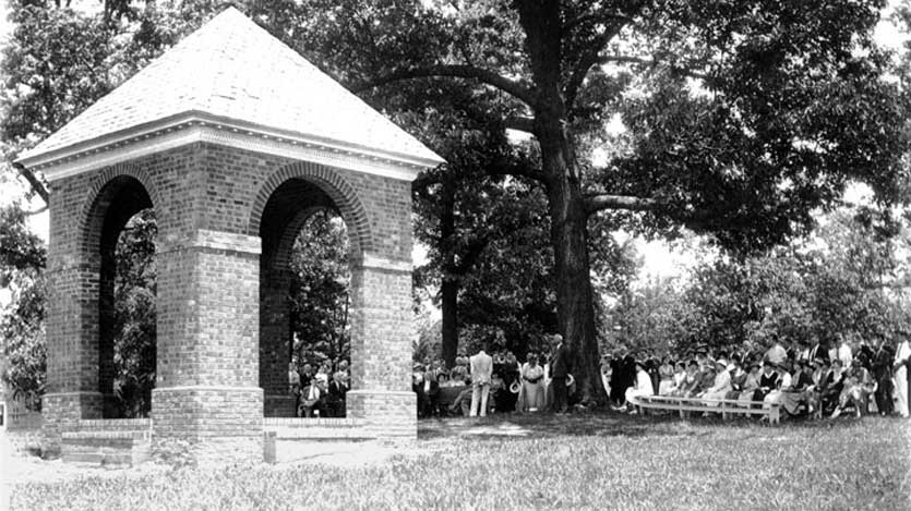 Dedicated in 1934, Hampden-Sydney College's iconic Watkins Bell Tower still rings students to class.