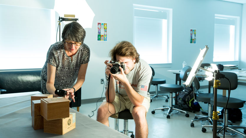 a photography lab in Brinkley Hall 
