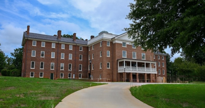 back exterior addition of Venable Hall