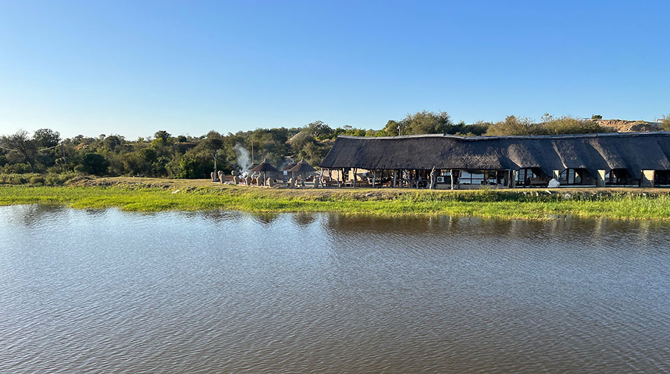a row of huts in South Africa