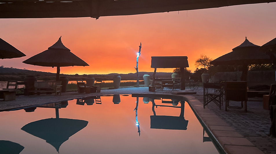South African sunset image