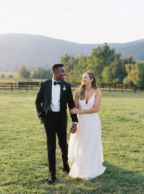 Kyle Fraser '16 with his wife on their wedding day