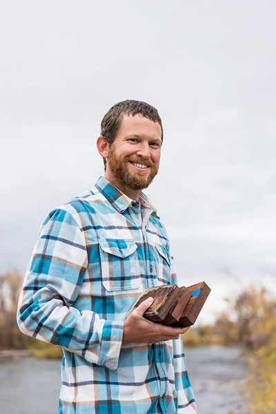 Mike Duncan standing in a field