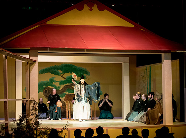 a scene from the Japanese noh play, Atsumori